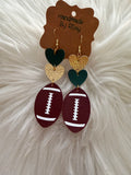 Game Day Faux Leather Earrings