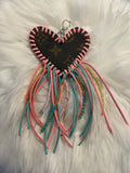 Designer Inspired Heart Saddle/Purse Charm