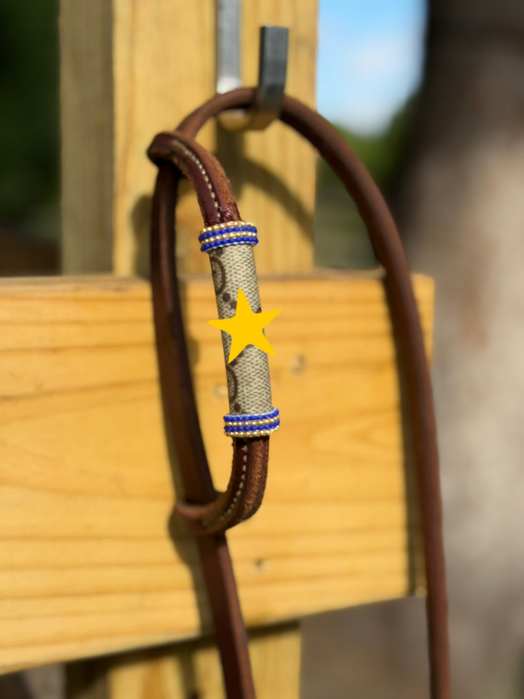 Designer- Inspired Beaded One Ear Headstall