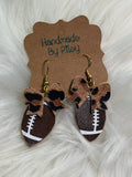 Game Day Faux Leather Earrings