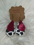 Cowgirl Sparkle Faux Leather Earrings