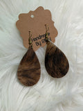 Cow Hide Earrings