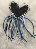 Designer Inspired Leather Heart Saddle/Purse Charm